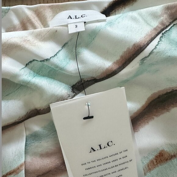 A.L.C.Rita Striped Midi Skirt - Picture 2 of 3